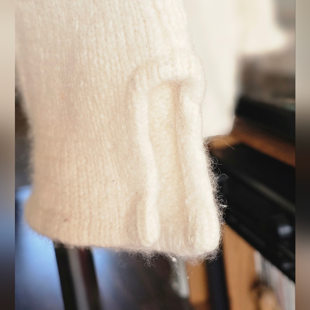 The Elder Statesman Men's Baja Cashmere Hoodie Ecru - Picture 4 of 9
